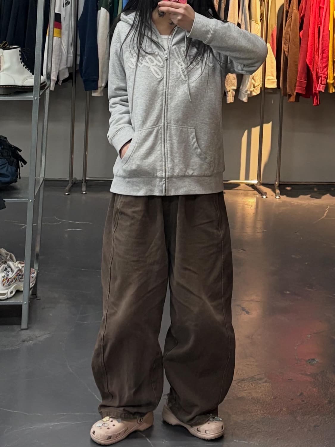 타미힐피거 그레이 후드집업 A3283 상품이미지1