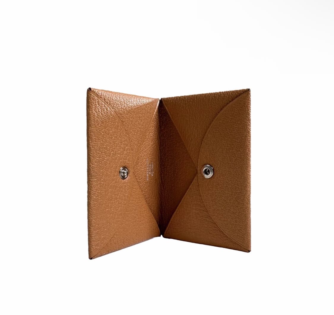 [OS] 에르메스 칼비 카드 홀더 명함 지갑 골드 상품이미지5