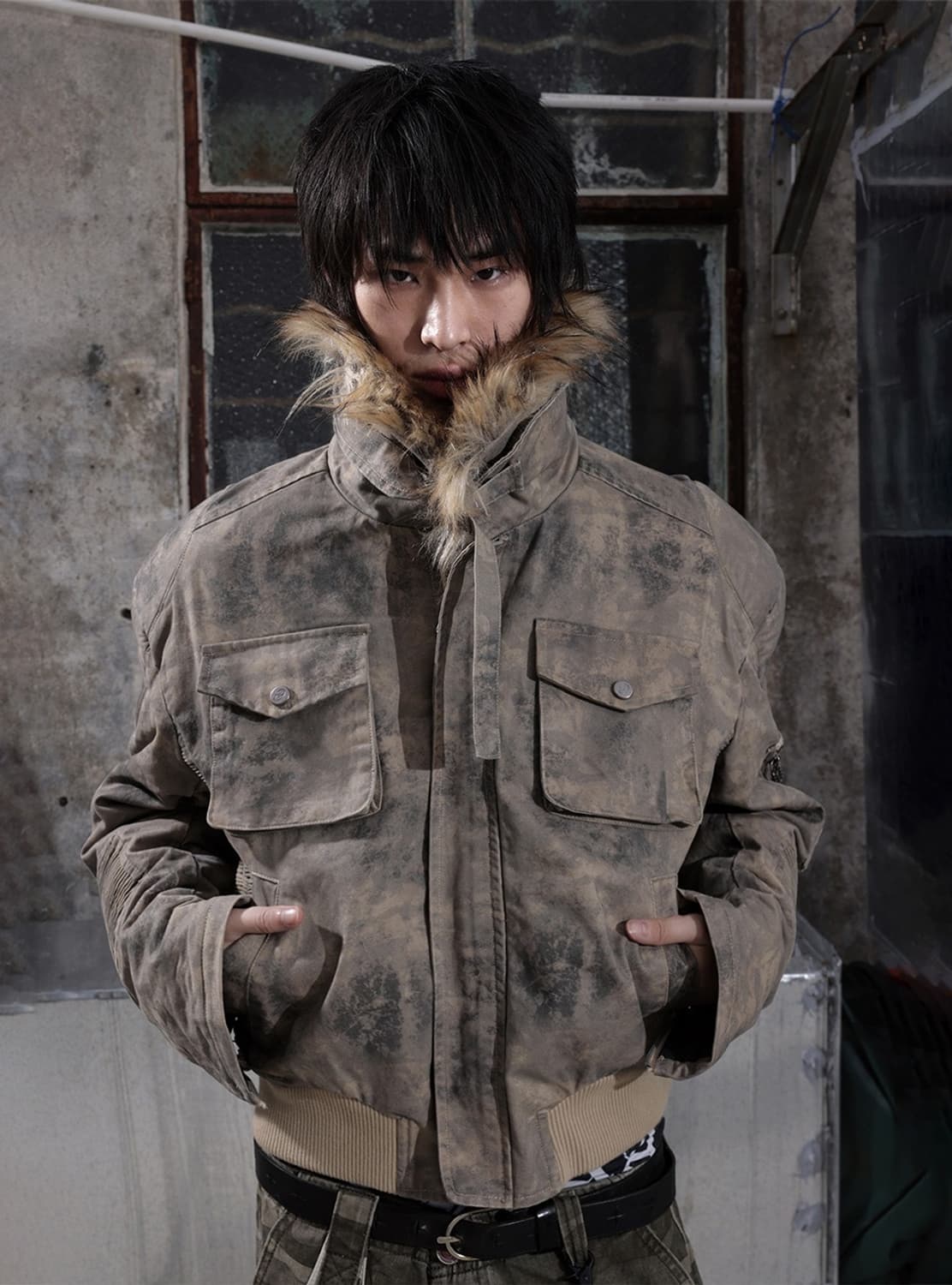 Bomber Fur Jacket 봄버 퍼 자켓 상품이미지1