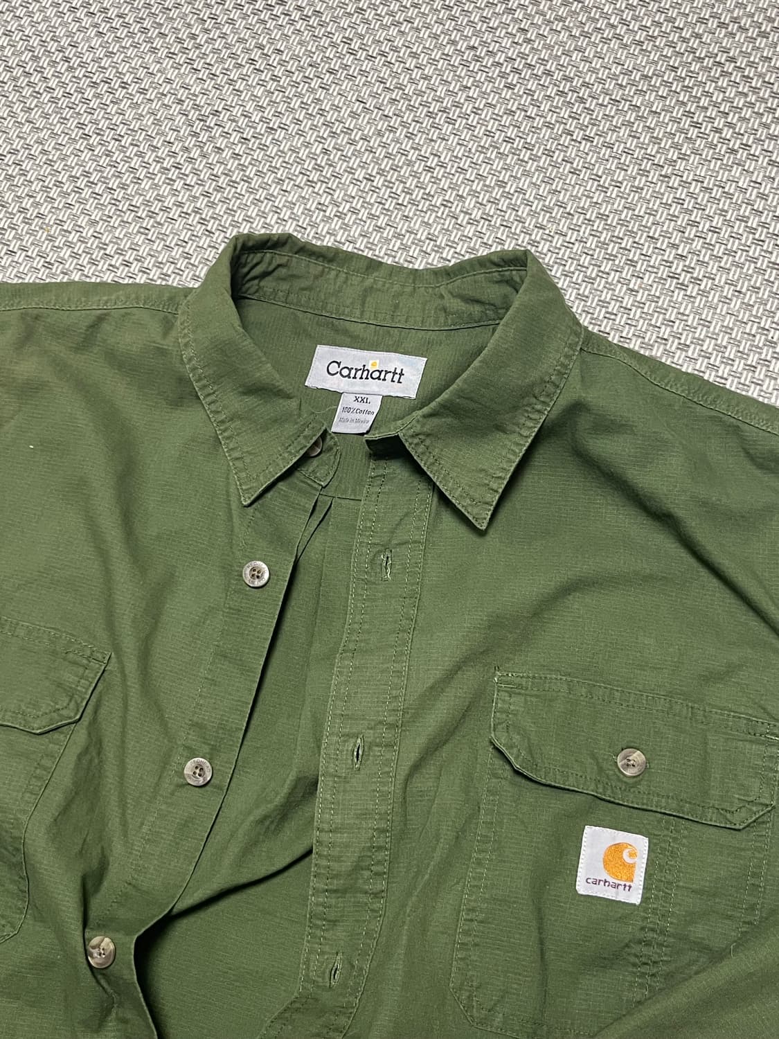 칼하트 카키 셔츠 남방 상품이미지4