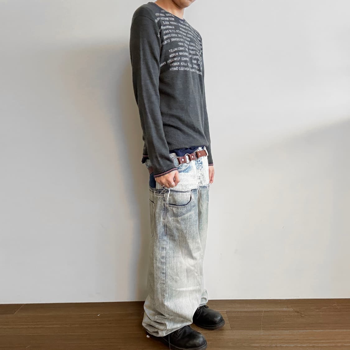 Typography Lettering Crewneck Knit 상품이미지4