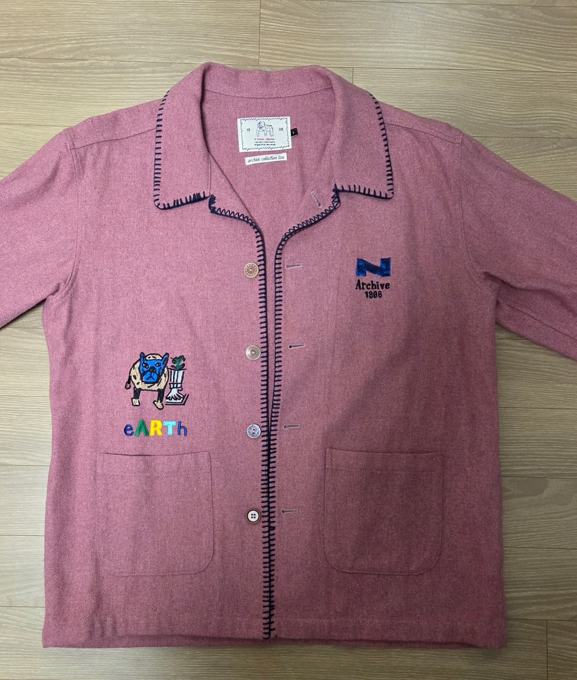 [COLLECTION LINE] 빈티지 아카이브 디테일 울 자켓 핑크 상품이미지7