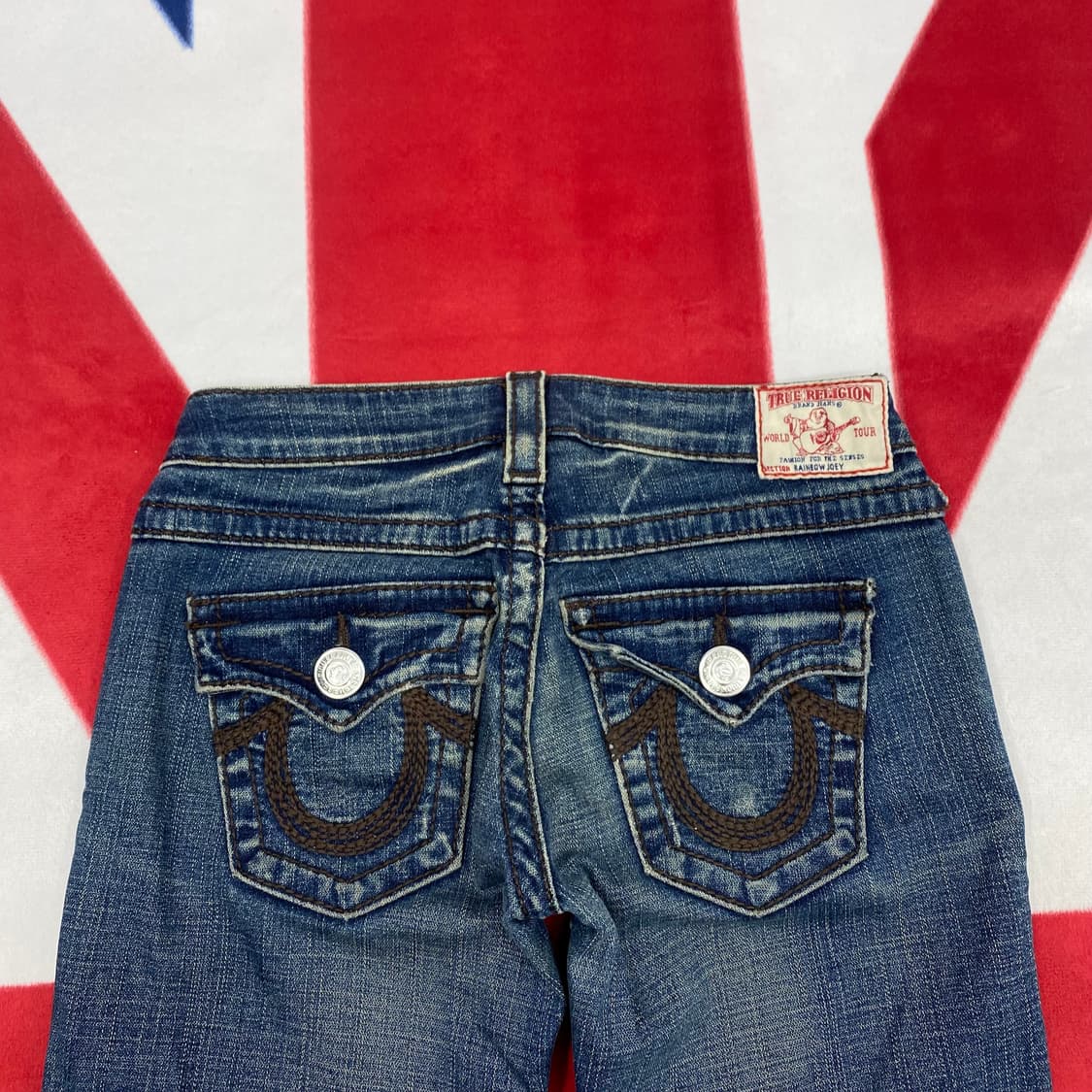 트루릴리전 레인보우조이 브라운스티치 부츠컷 데님팬츠  26 상품이미지5