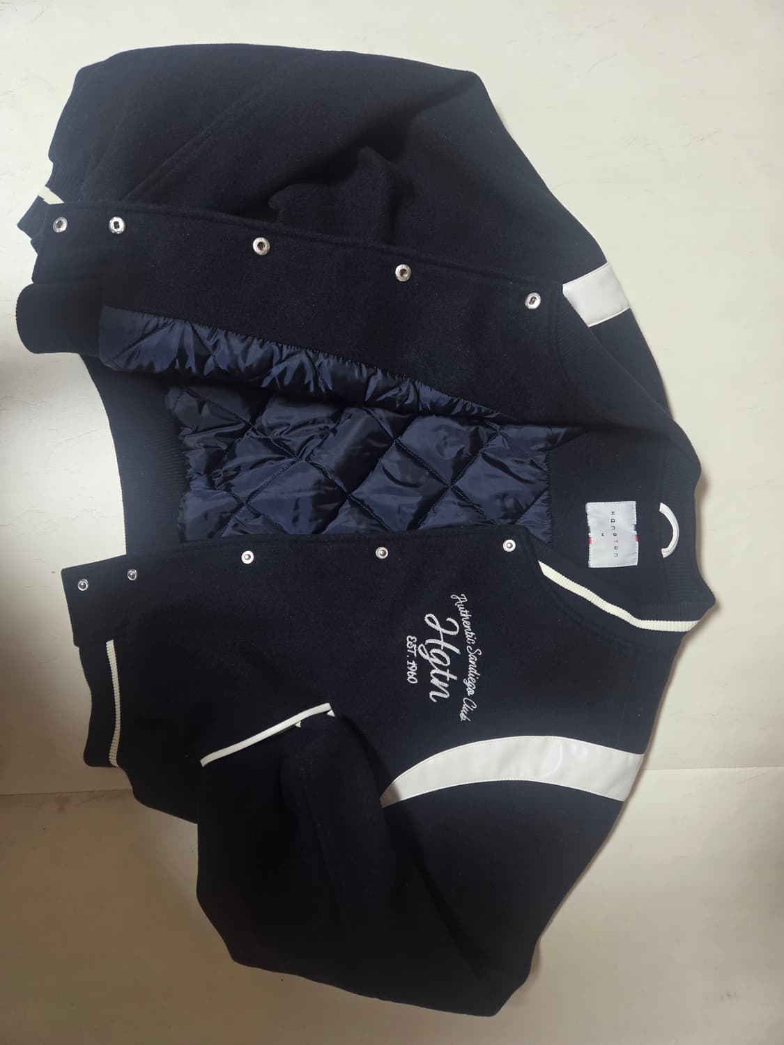 누빔안감 바시티 재킷 상품이미지3