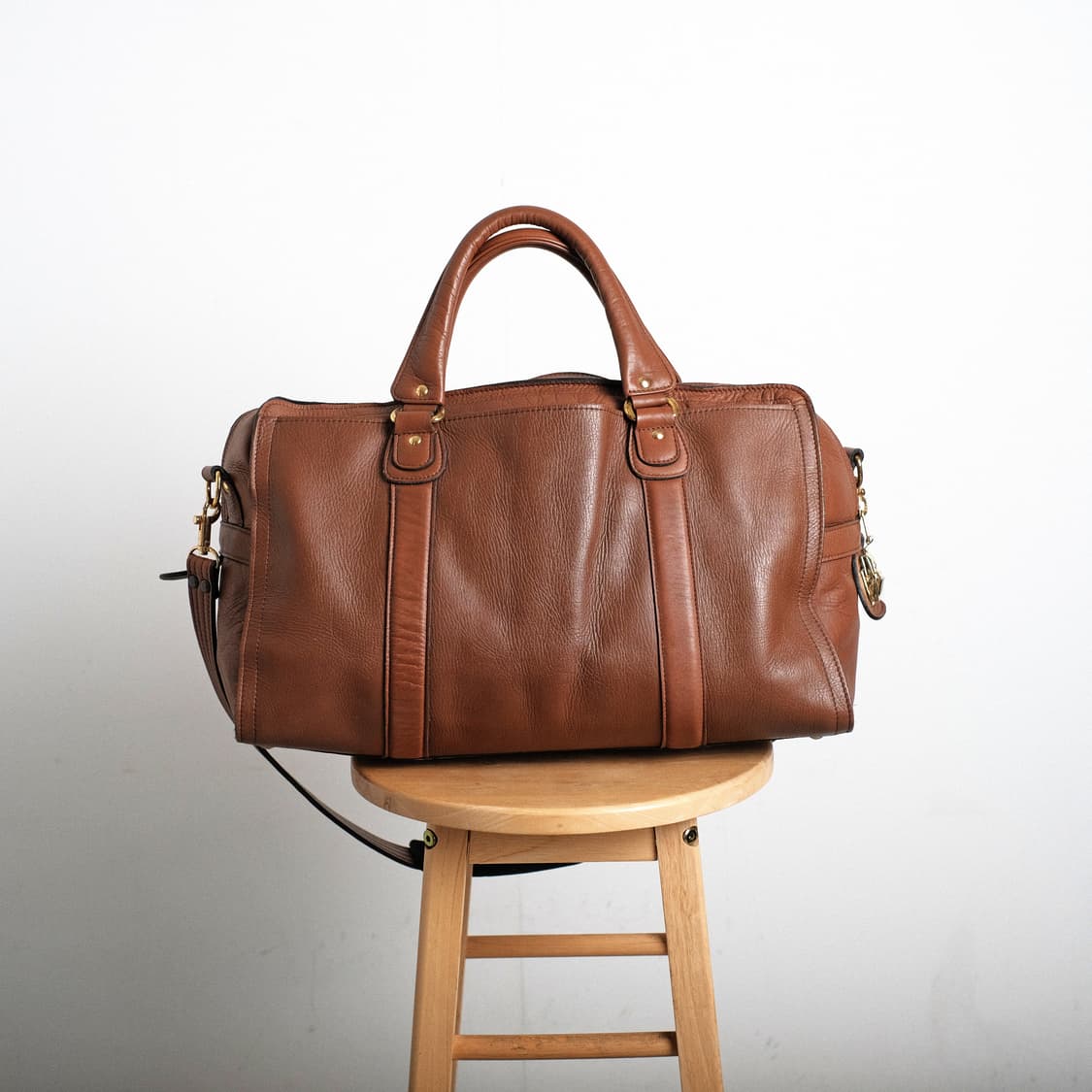 요시다 포터 바론 브라운 레더 투웨이 보스턴백 상품이미지7