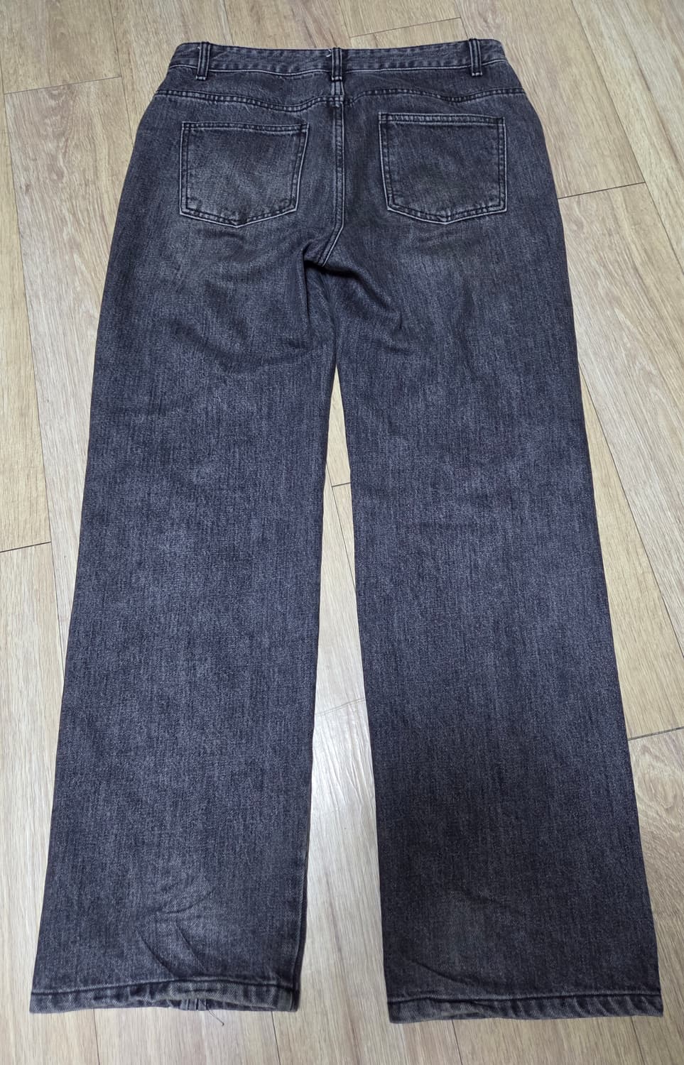 앤더슨벨 웨이브 와이드 레그 진 흑청바지 31 상품이미지3