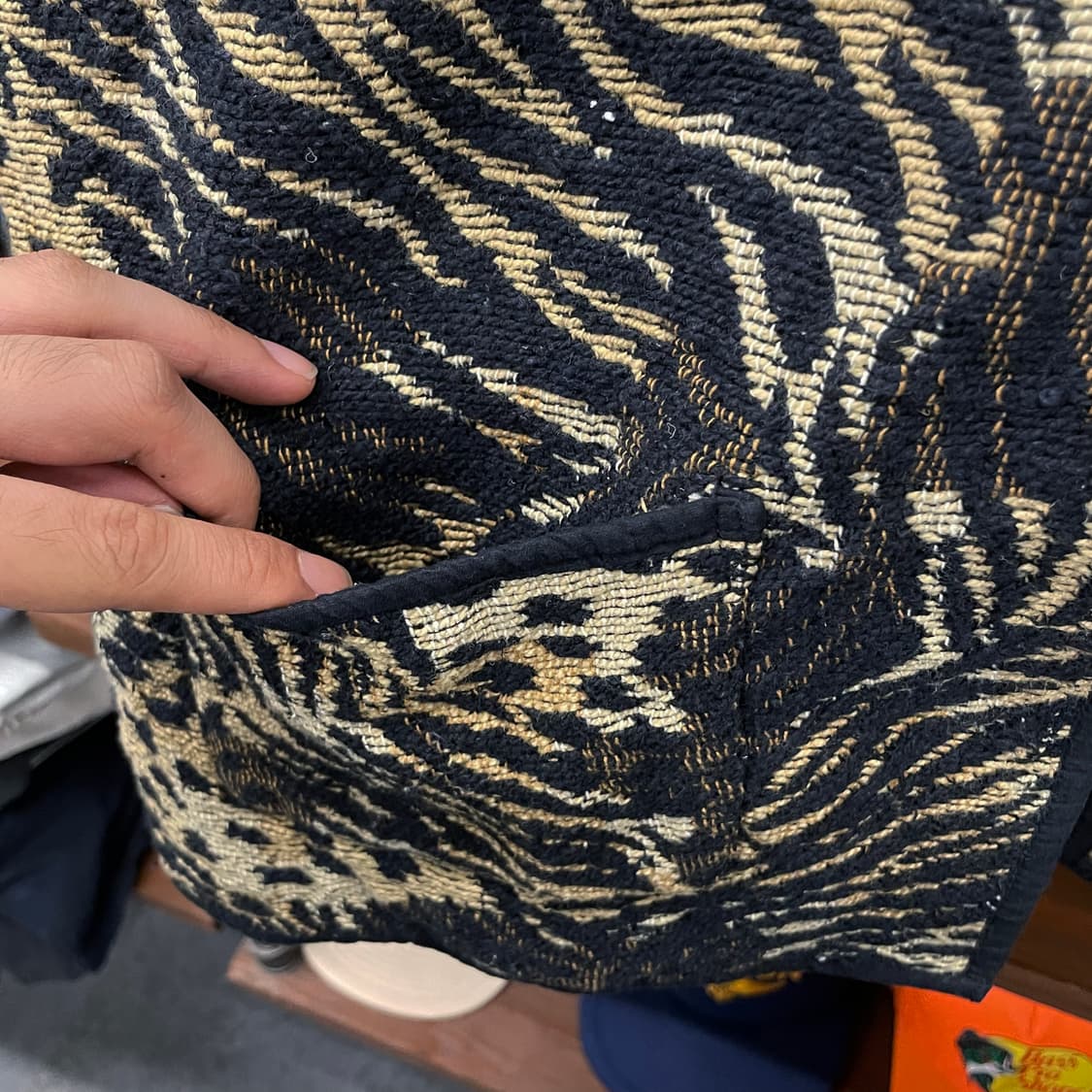 90s Jane Ashley 태피스트리 레오파드 애니멀 패턴 자켓 상품이미지7