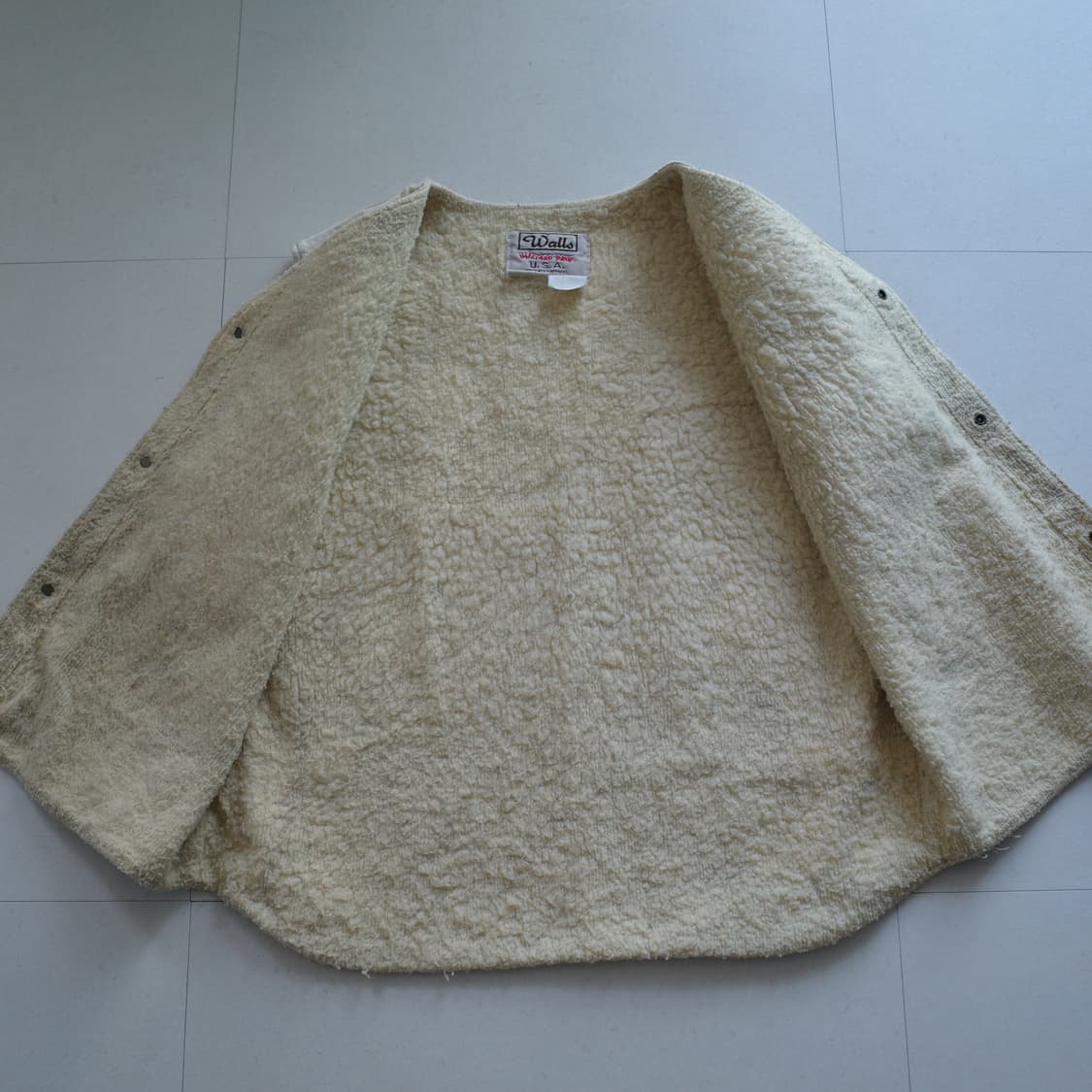90s Walls 월스 MADE IN USA 워크웨어 덕 베스트 조끼 상품이미지4