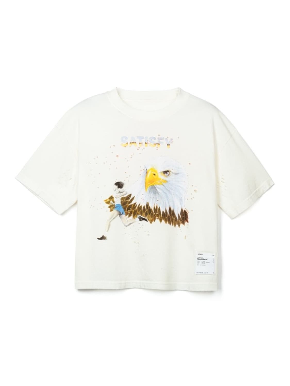 (새상품) 새티스파이 모스테크 티셔츠 오프화이트 상품이미지1