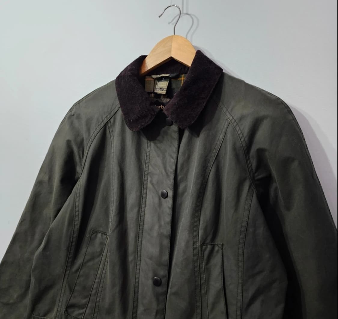 바버 왁스 자켓 UK10 올리브 ~66 상품이미지1