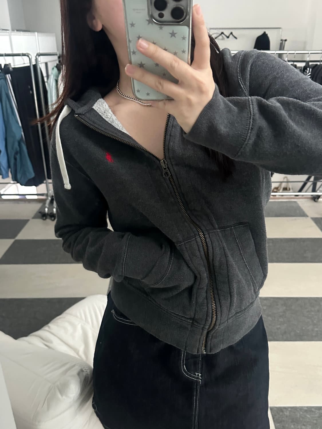 폴로 랄프로렌 차콜 써멀 후드집업  상품이미지2