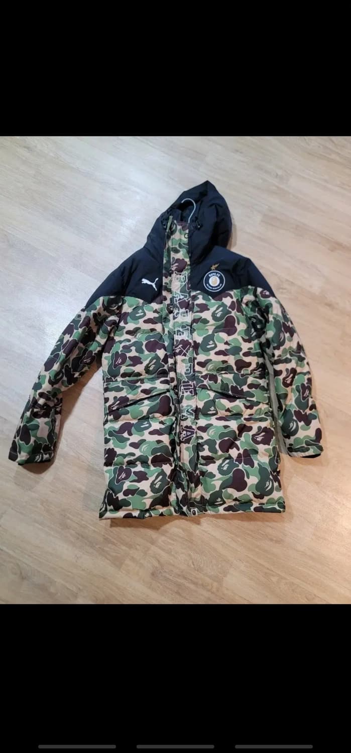 베이프 푸마 녹계 패딩 M 상품이미지1