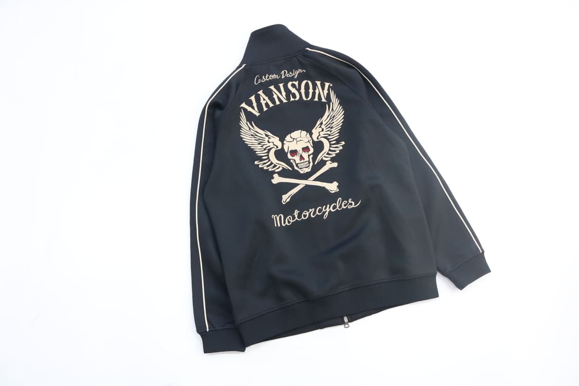 밴슨 본즈 스컬 자수 바이커 트랙탑 저지 상품이미지3