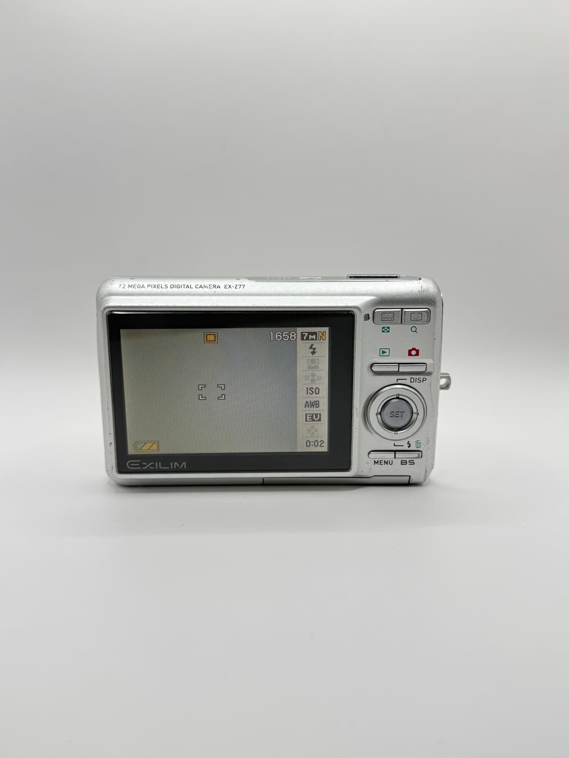 카시오 엑슬림 ex-z77 실버 빈티지디카 디지털카메라 상품이미지4