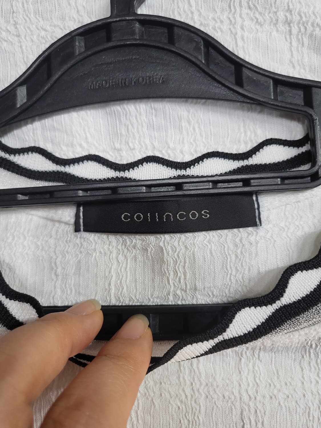 colincos시어서커 물결 블라우스(새상품) 상품이미지5