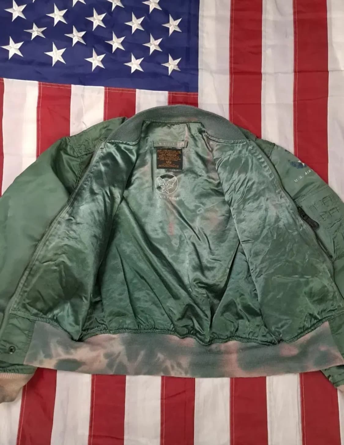 오리지날 알파사 미공군 L-2B 빈티지 항공점퍼 상품이미지10