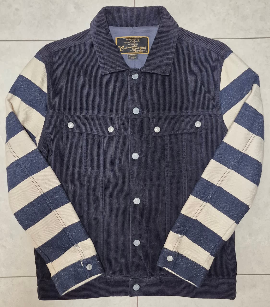 DIAFVINE Racing Stripe Corduroy Trucker 상품이미지3