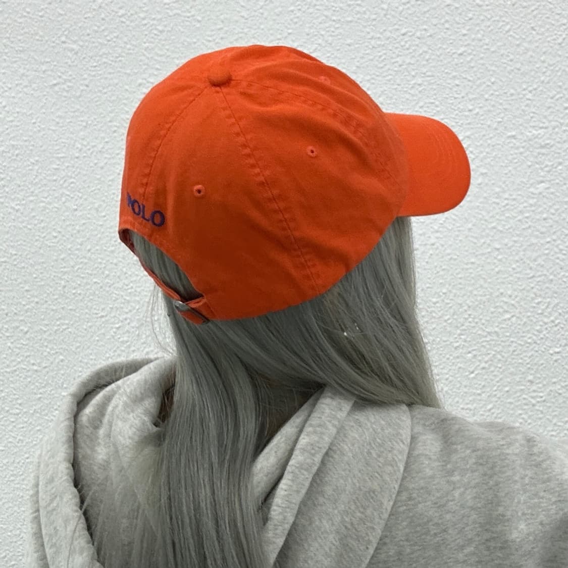 폴로 랄프로렌 블루포니 오렌지 볼캡 상품이미지2