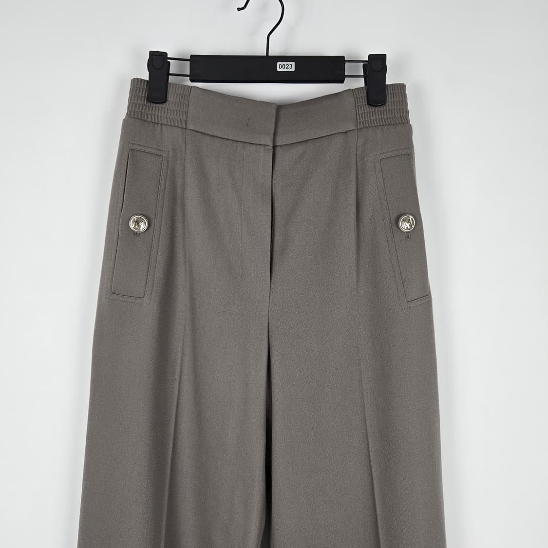 0836 미샤 그레이 와이드 팬츠 핀턱 울블랜딩 55 상품이미지3