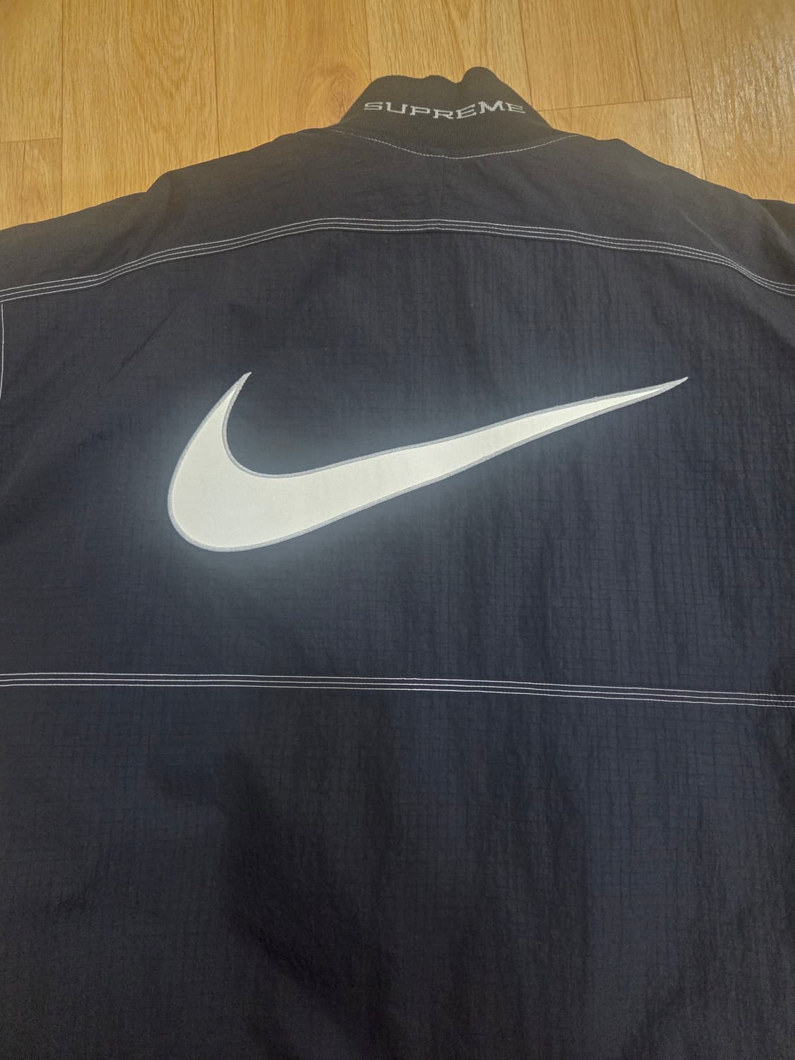 슈프림 x 나이키 립스탑 풀오버 블랙 - 24SS 상품이미지5