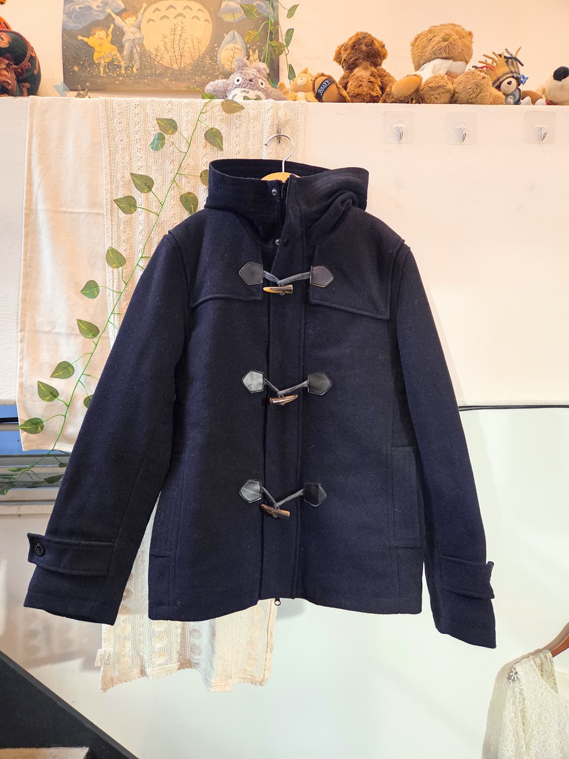 딥네이비 떡볶이 코트 상품이미지1