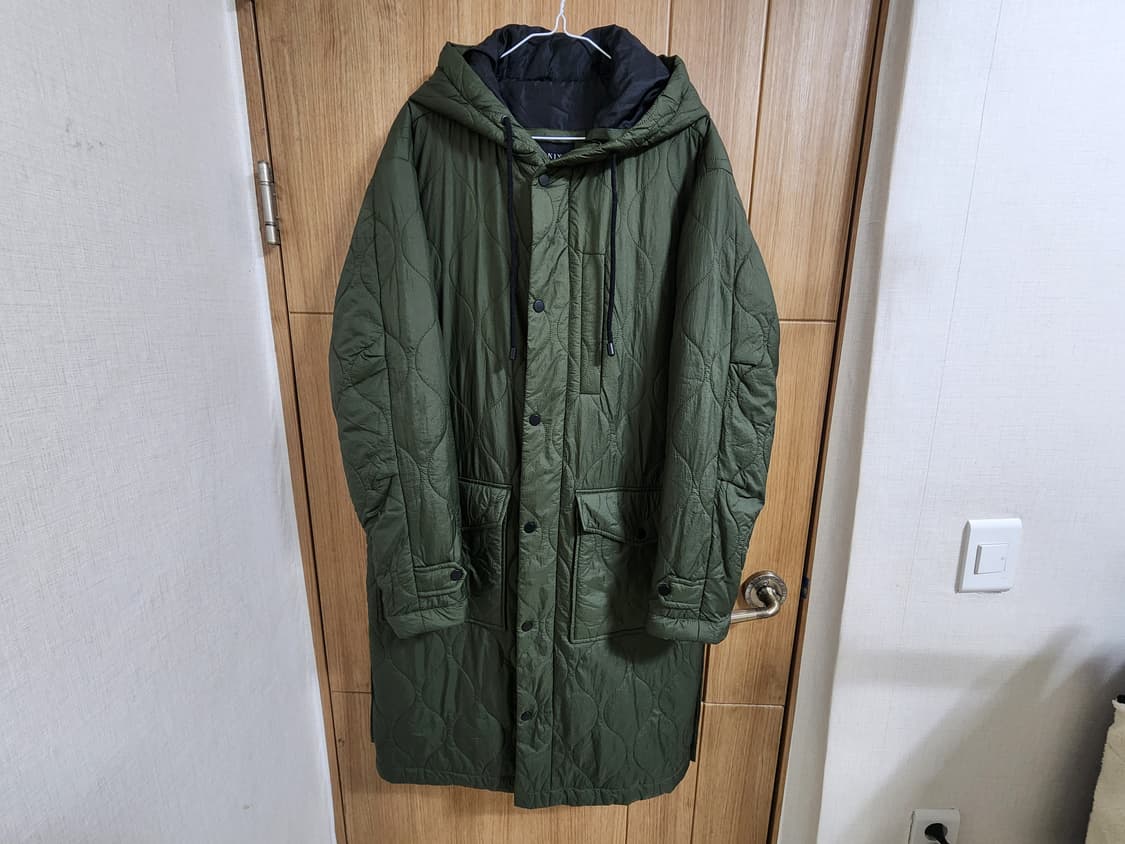 (100)닉스 깔깔이 퀼팅 패딩 후드 롱 점퍼 상품이미지1