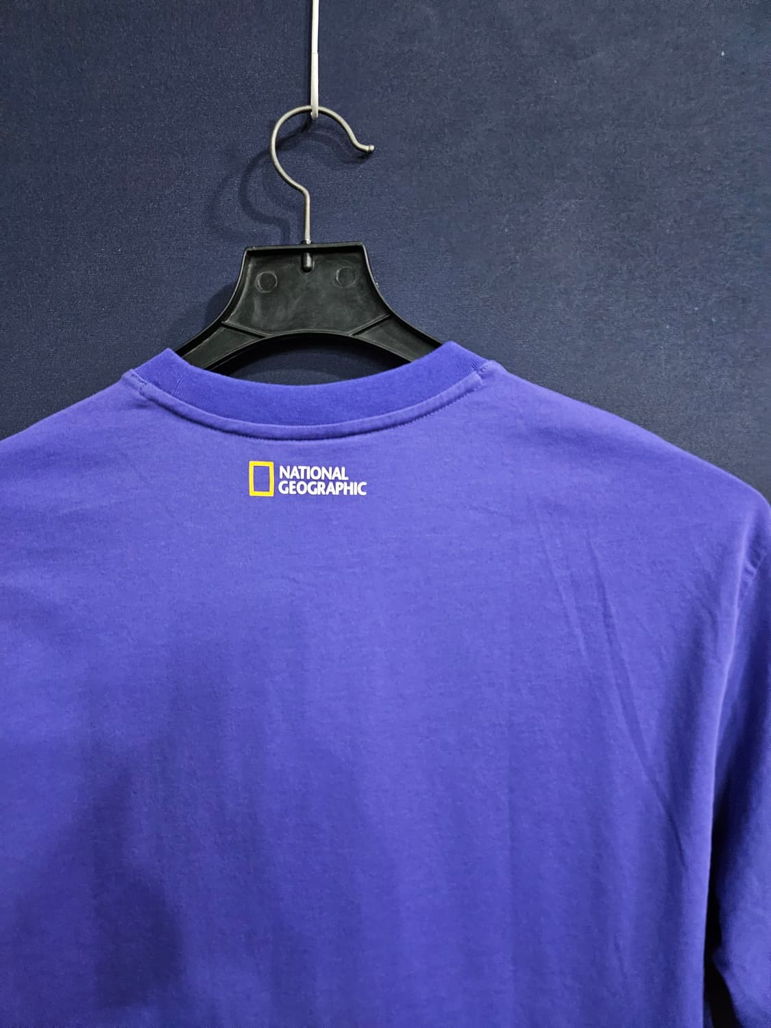 내셔널지오그래픽 퍼플 남성 세미오버핏 95 반팔티  상품이미지7