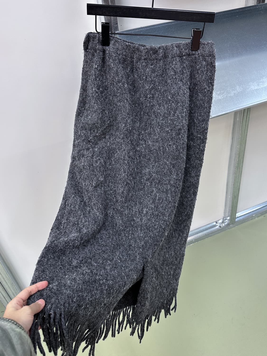 gray tassle bucle long skirt 상품이미지7