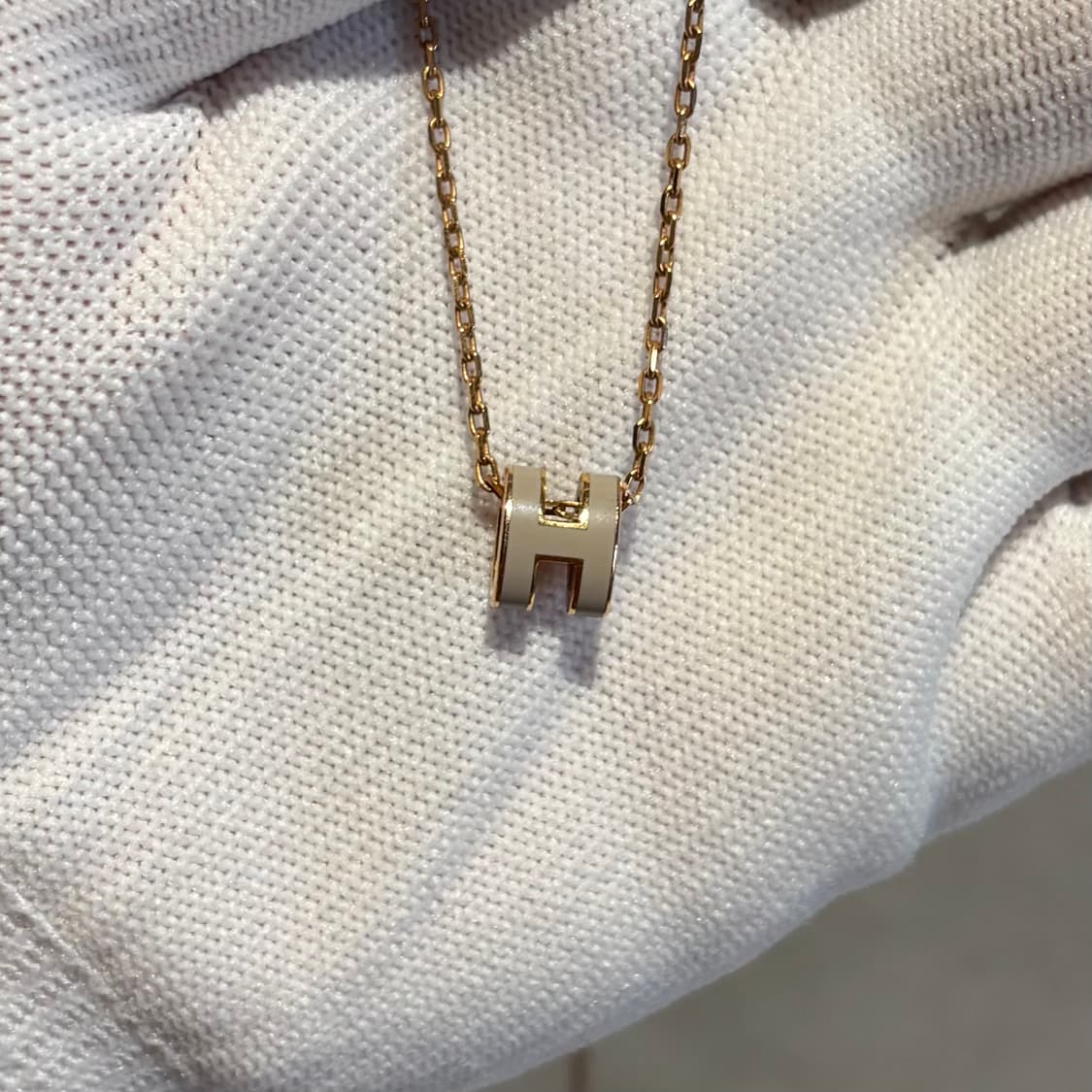 A+ MINI사이즈 에르메스 팝아슈 목걸이 마롱글라세&골드 (박스/더스트 상품이미지2