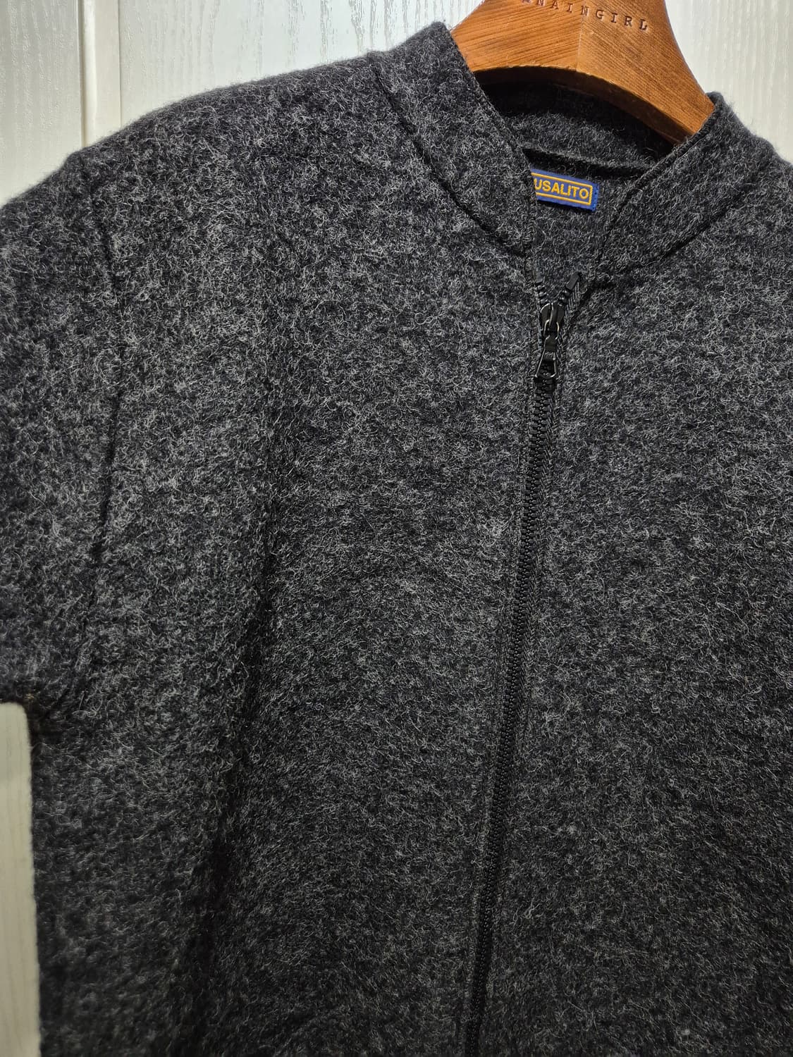 (세일)VTG. GAUSALITO 차콜 압축울자켓 상품이미지5