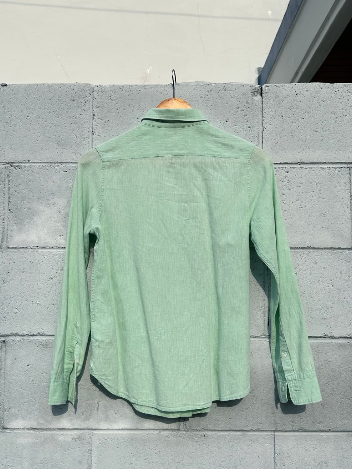 민트 긴팔 셔츠 상품이미지3