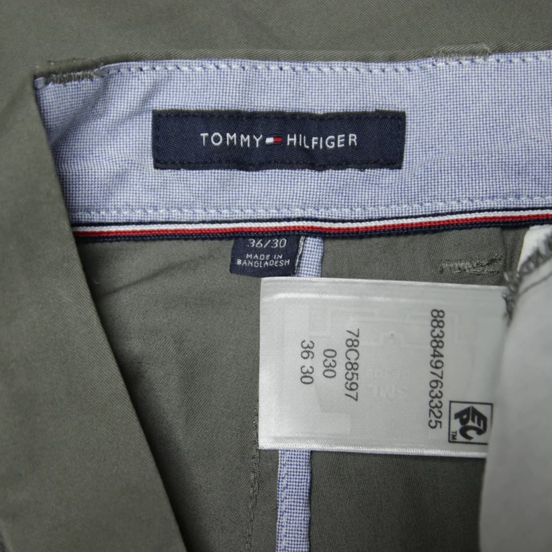 36)타미힐피거 테이퍼드핏 빈티지 카키 치노팬츠 상품이미지5