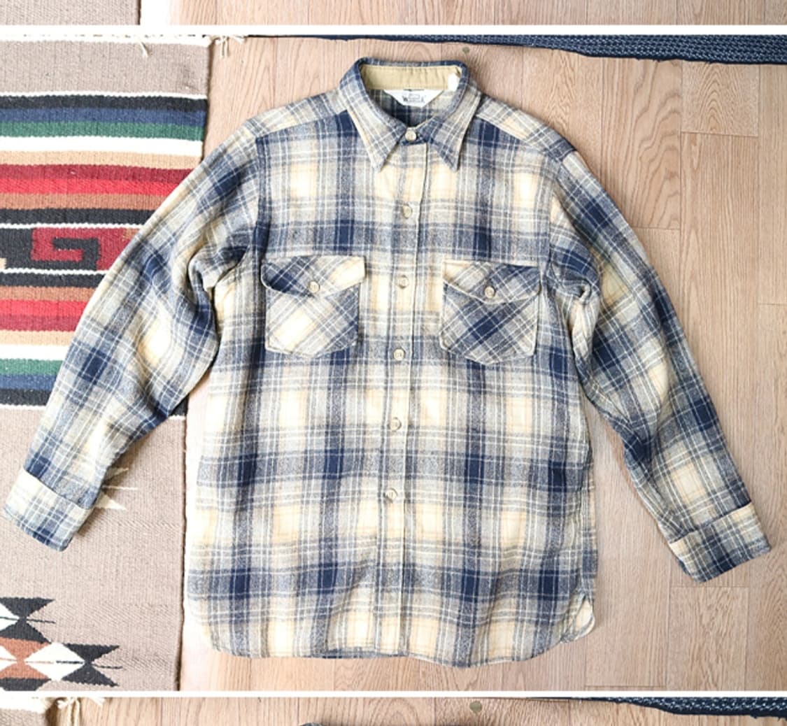 미국 메이드 70~80s 빈티지 WOOLRICH 울리치 울 체크남방

 상품이미지2