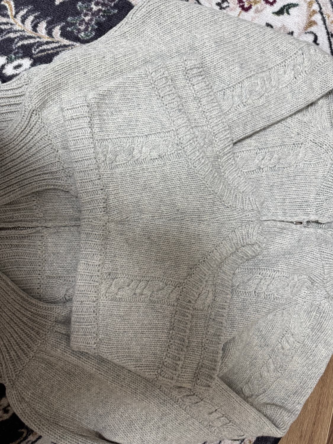 울리카 상투스 니트 셋업( 로프 가디건 + 니트 쇼츠) 상품이미지3