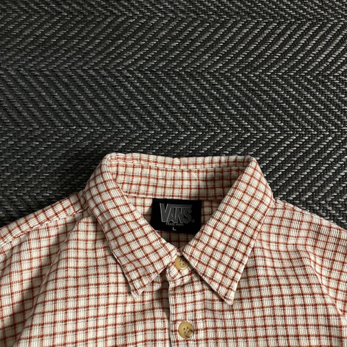 반스 올드스쿨 오버핏 체크 패턴 울 셔츠y 3792 상품이미지6