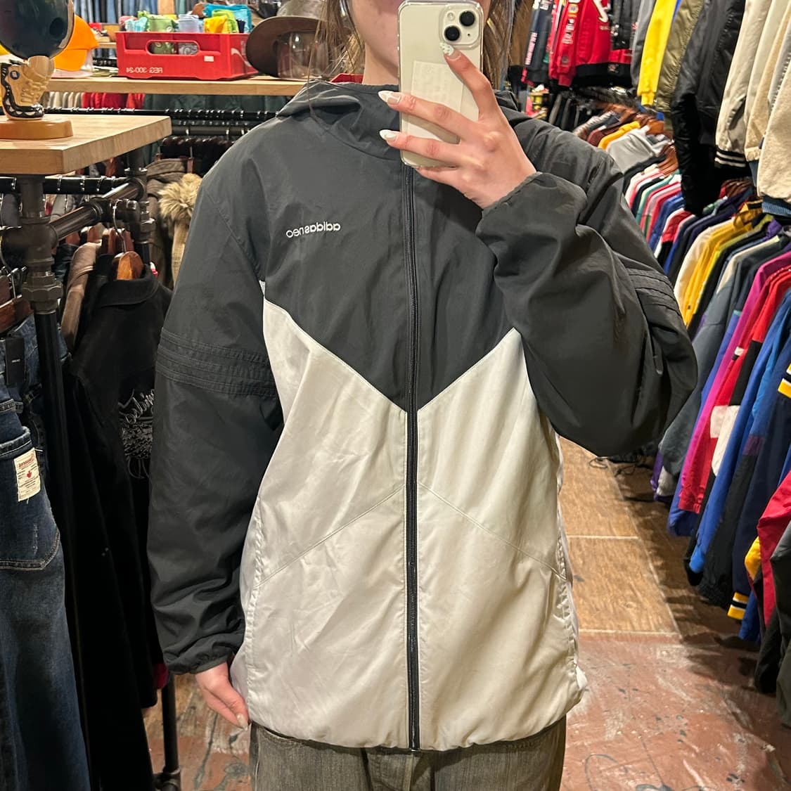 [HI] 아디다스 바람막이 그레이 상품이미지1