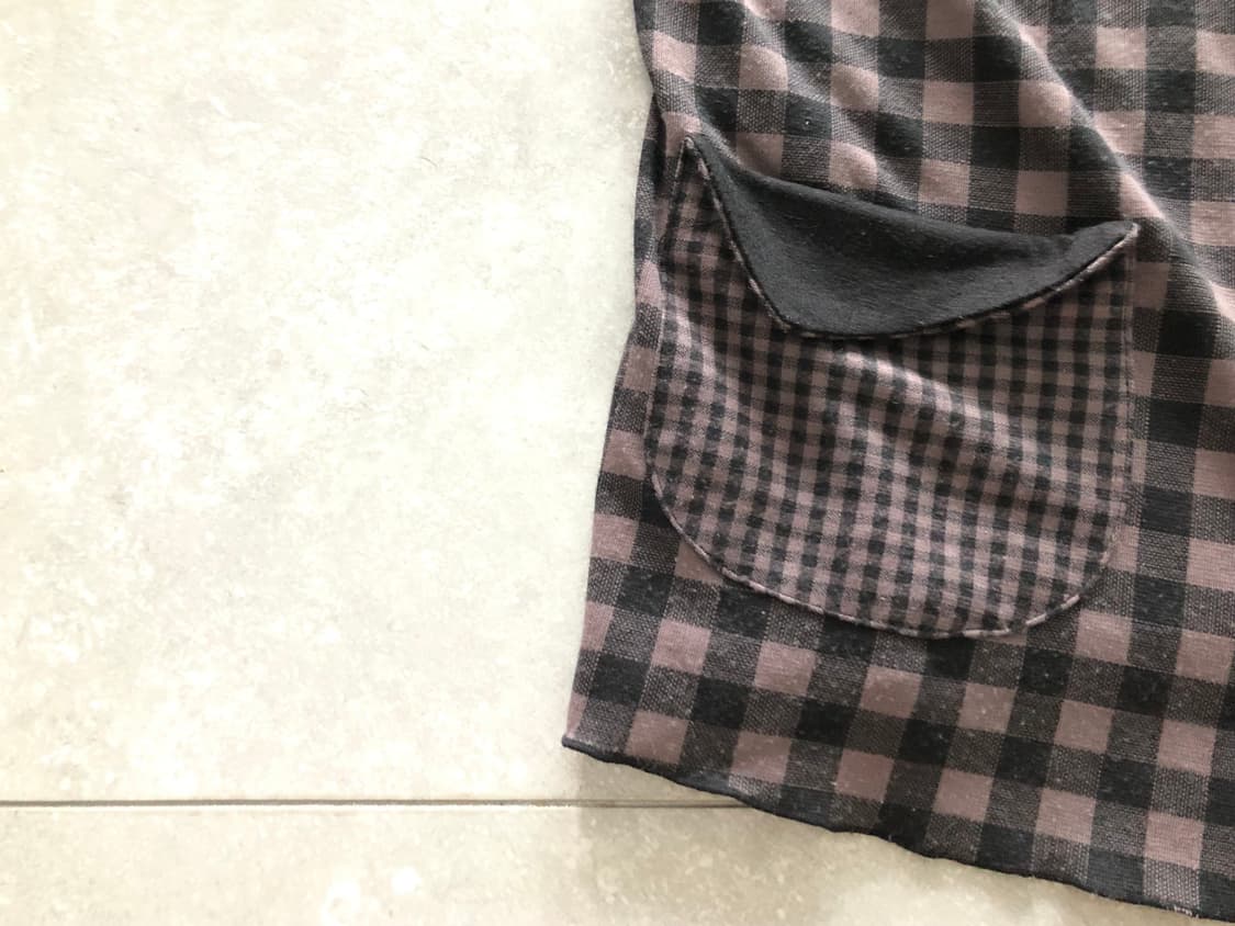 아카이브 무드 체크 버튼 포켓 롱슬리브 상품이미지7
