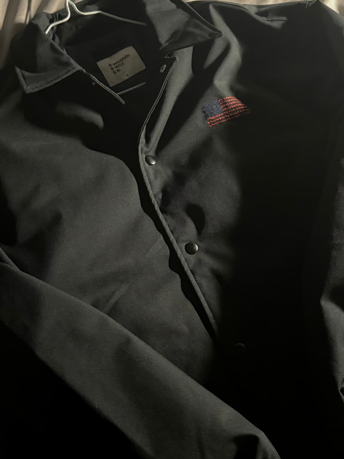 에잇세컨즈 트윌 코치 재킷 블랙 상품이미지2