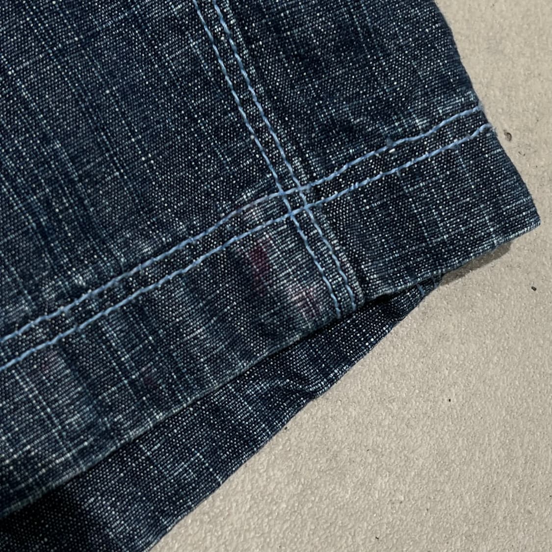 후부 자수 데님하프팬츠 s10488 상품이미지8