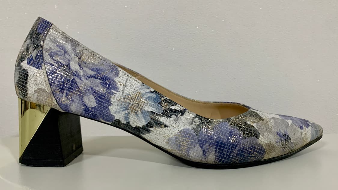 탠디 Tandy 꽃무늬 플라워 패턴 미들 힐 펌프스 여성 구두 235 상품이미지5