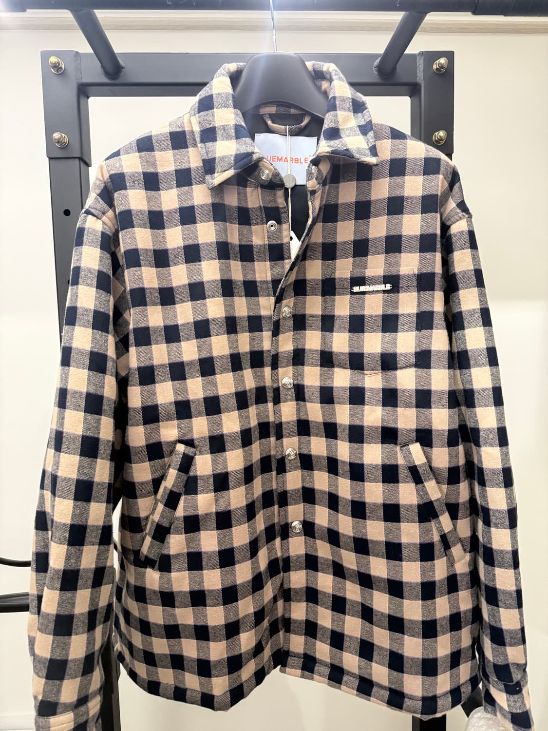 BLUEMARBLE 블루마블 체커보드 프린트 셔츠 재킷 상품이미지1