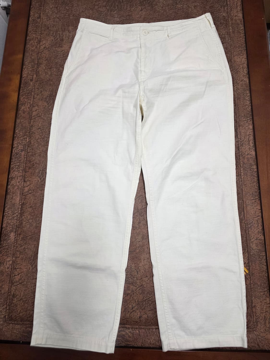 무신사스탠다드 백 사틴 오피서 팬츠 크림 36 상품이미지1