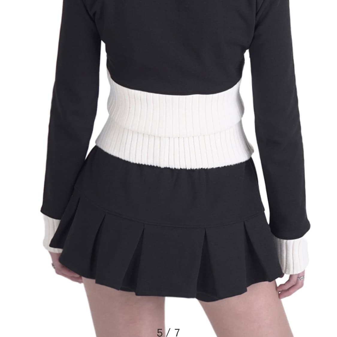 포어링 플리츠 미니스커트 상품이미지6