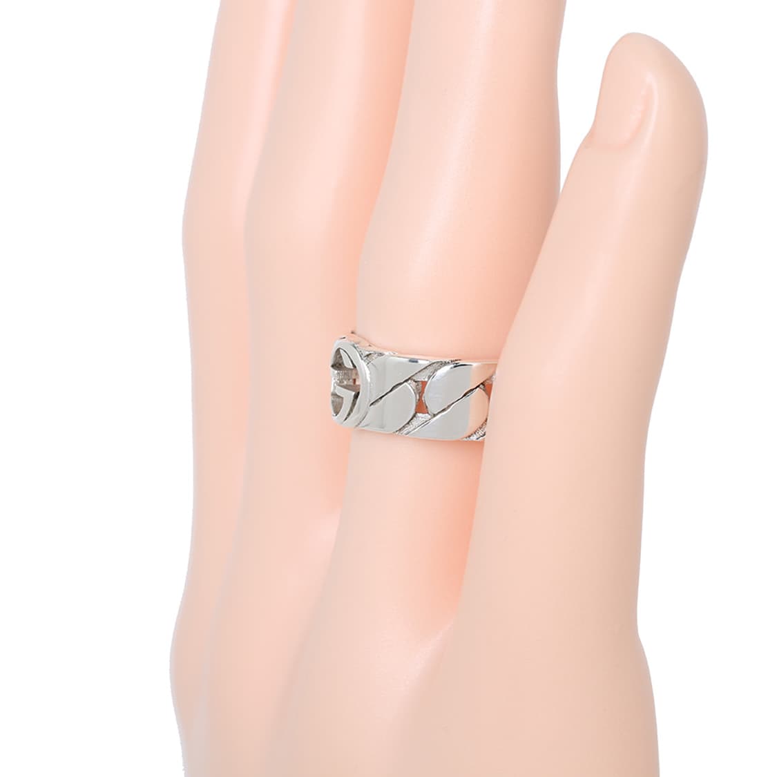 구찌 실버반지 인터로킹 G와이드 링 8MM 실버링 21호 661515 상품이미지6