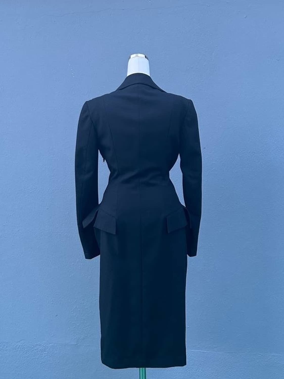 Yohji Yamamoto Tailored Black Dress Coat 상품이미지3