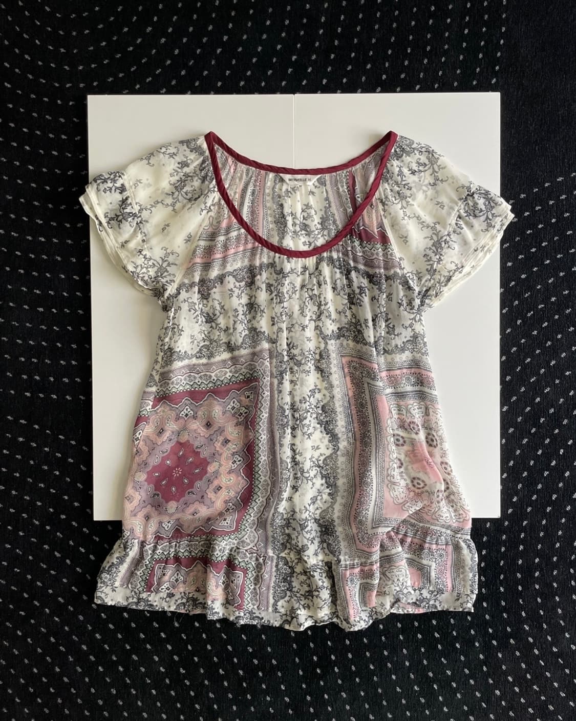 cupro pattern blouse 상품이미지6
