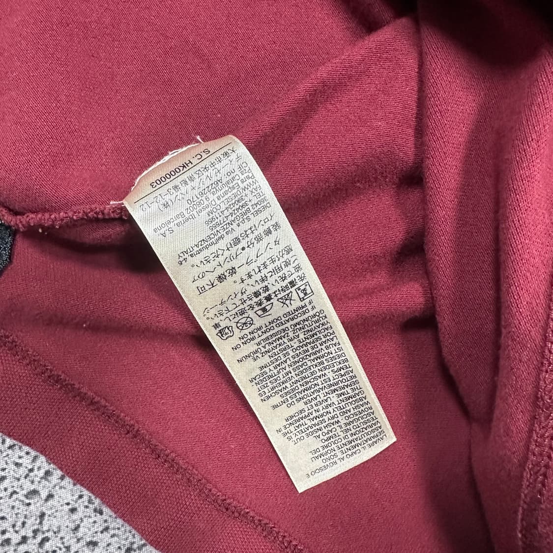 ✨ (바배) 디젤 버건디 PK 카라 반팔티  상품이미지6