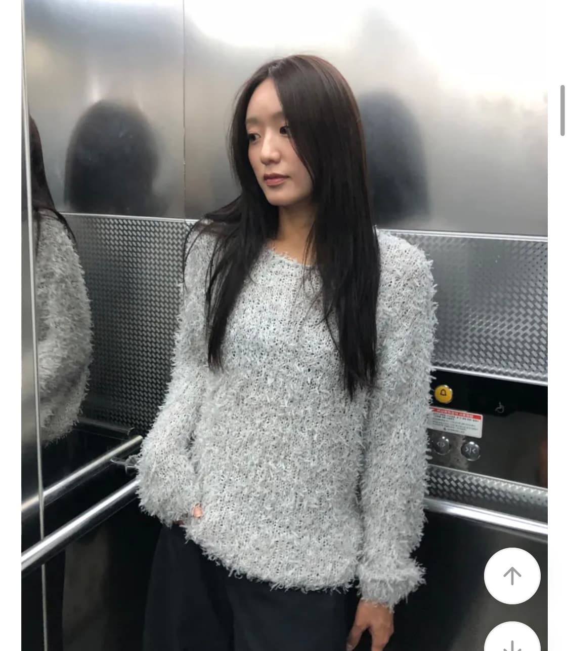 헤어리 니트 그레이 상품이미지1