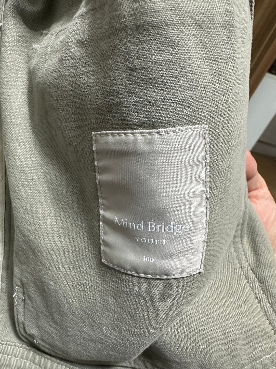 마인드브릿지 유스 카키색 자켓 100 상품이미지2