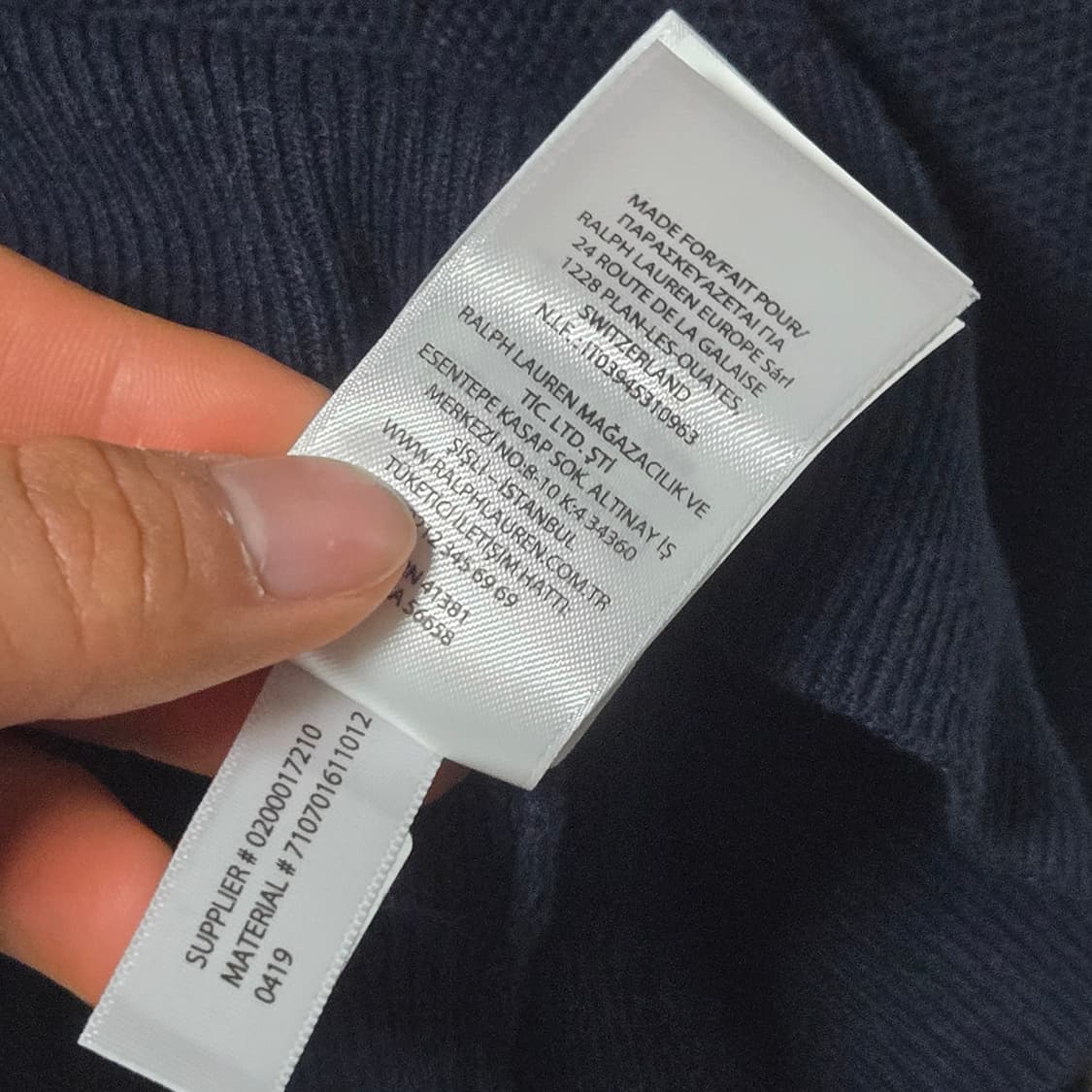 폴로랄프로렌 쿼터집업 니트 / 남성 니트/ 남자 니트  상품이미지5